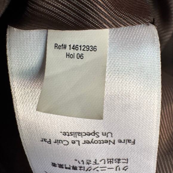 Eddie Bauer Jacket Leather Brown XL Classic Men's Moto Classic Timeless Lined - Picture 8 of 9